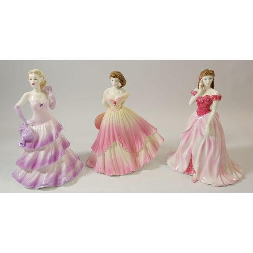 81 - Three Coalport figures - Happy Birthday, Bolero and Sarah