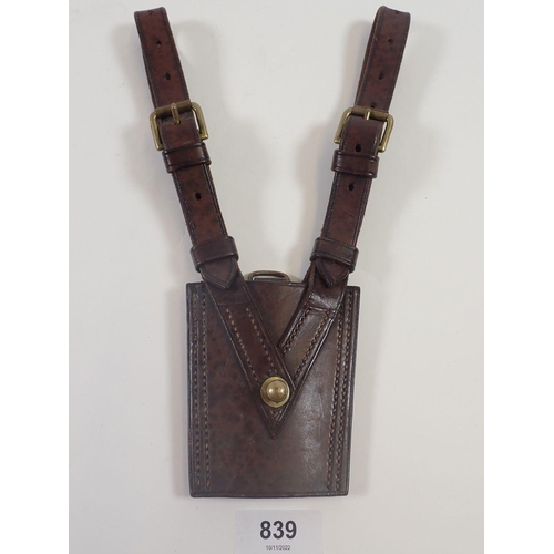 839 - A leather sheath for a knife