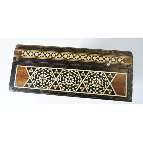 936 - An Eastern inlaid box, 27 x 15cm