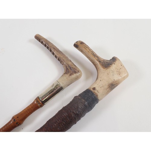 816A - Two horn handled riding crops