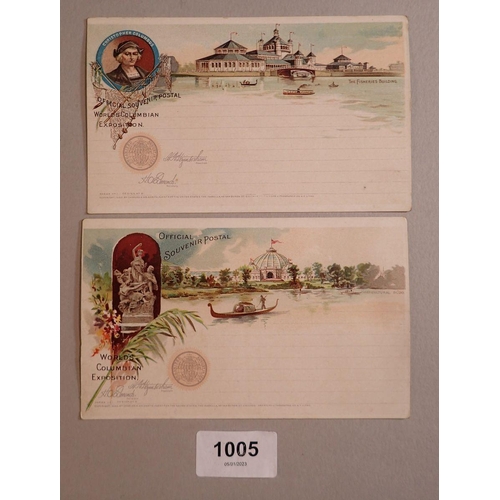 1005 - A collection of 12 postcards and tickets relating world expositions circa 1890's to 1900 with many e... 