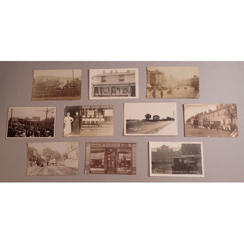 1013 - An interesting selection of 19 RP postcards of topographical and social history interest including f... 