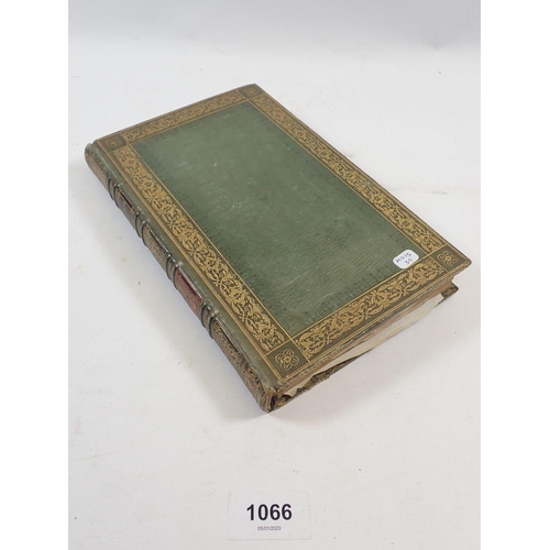 1066 - An early 19th century album of very fine watercolours and text including botanical studies, landscap... 