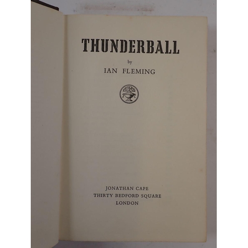 1067 - Thunderball by Ian Fleming, first edition 1961 James Bond novel with dust jacket