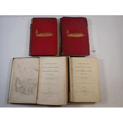 1076 - Two volumes - A Visit to the Indian Archipelago on HM Maender by Henry Keppel (poor condition) and L... 