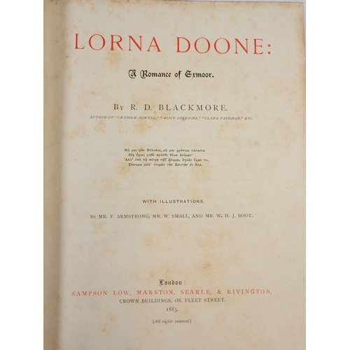 1077 - Lorna Done by R D Blackmore published by Samson Low 1883, various illustrators