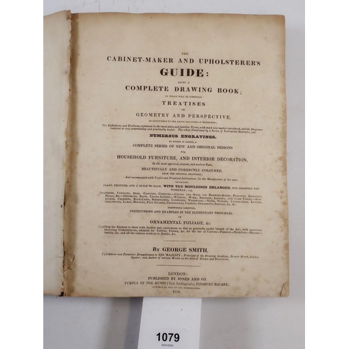 1079 - The Cabinet Maker and Upholsterers guild by George Smith with numerals engravings, 1828