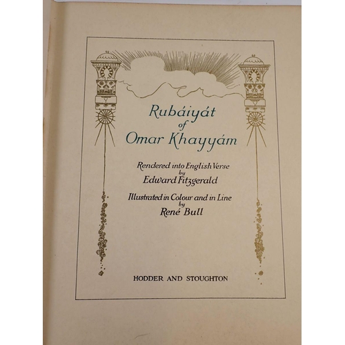 1086 - The Rubaiyat of Omar Khayyam illustrated by Rene Bull and another illustrated by R.S Sherriss