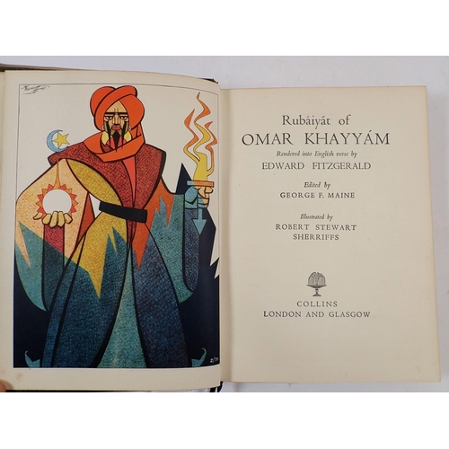 1086 - The Rubaiyat of Omar Khayyam illustrated by Rene Bull and another illustrated by R.S Sherriss