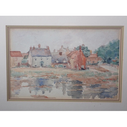 1102 - Illingworth Varley - three watercolour landscapes, 26 x 23cm