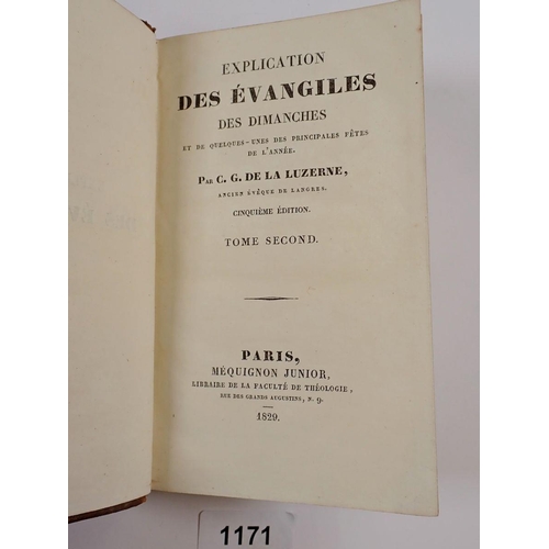 1171 - A French leather bound book converted to a secret storage compartment for valuables