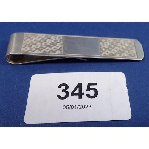 345 - A silver money clip