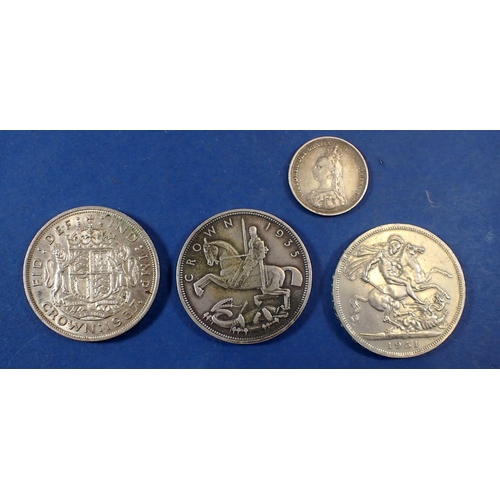 675 - A quantity of silver content coinage including: sixpences, shillings etc. approx 125 grams silver co... 