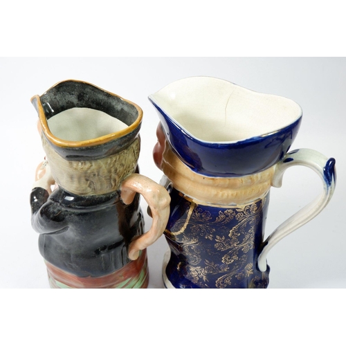 68 - A large Victorian Toby jug holding mug, 23cm and another Toby jug
