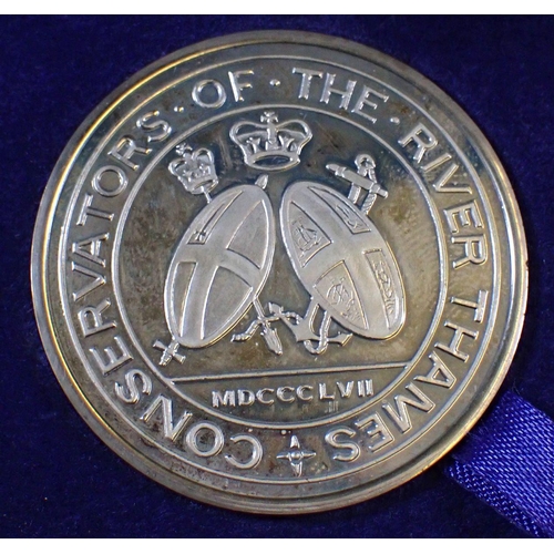 691 - A cased, exclusive edition of the 150th anniversary Thames Conservancy Medallion