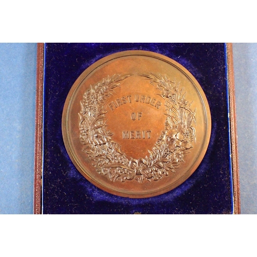 714 - A Queen Victoria Adelaide Jubilee Exhibition 1887 bronze medallion, boxed