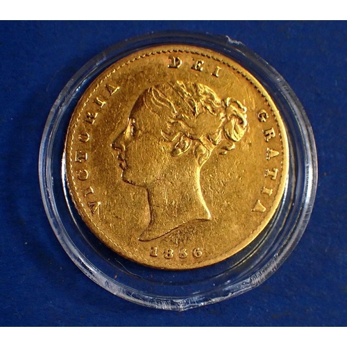 738 - A Victorian half sovereign, 1856