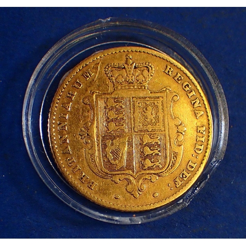 738 - A Victorian half sovereign, 1856