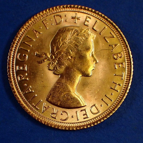 741 - A gold sovereign, 1968 - Condition: EF