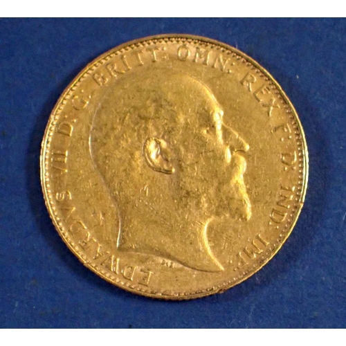 750 - A gold sovereign Edward VII 1908, Perth Mint - Condition: Fine