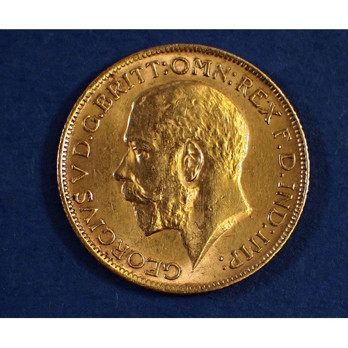 757 - A gold sovereign George V 1913, London Mint - Condition: VF