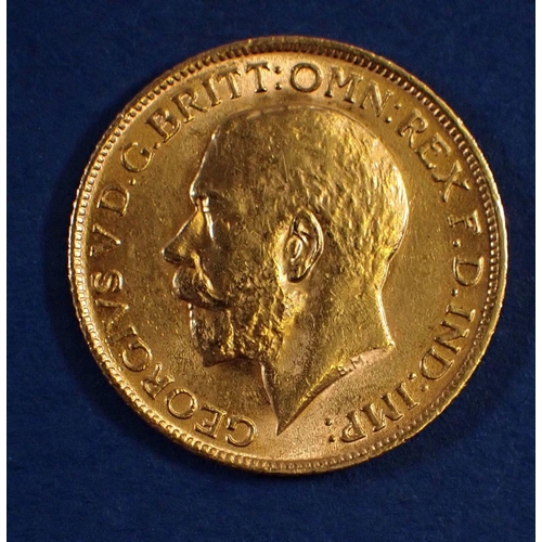 758 - A gold sovereign George V 1912, London Mint - Condition: VF