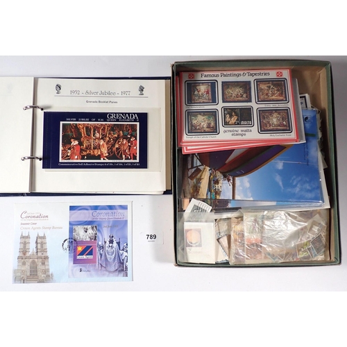 789 - GB & Br C'wealth: Boxed collection incl 6 albums (1 empty) of mainly mint/used defin & commem of KGV... 