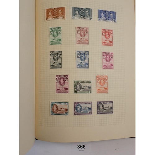 866 - Br Empire/C'wealth: Black album of QV to early QEII of A-G countries incl Australia to £2, Bermuda t... 