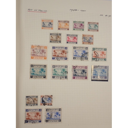 873 - Sudan: Blue inter-leaved album of earliest issues through to early 1980s. Used defin, commem, air, o... 