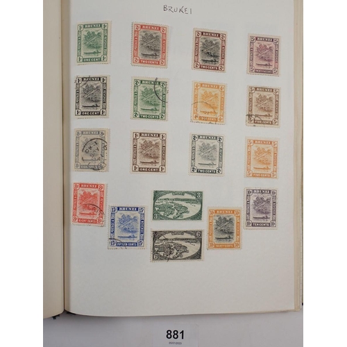 881 - GB & Br Empire/C'wealth: Two albums of QV-QEII, mint & used. Mainly defin, commem and air. Sets, par... 
