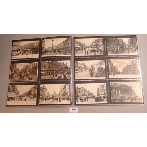 950 - A mixed collection of 82 postcards Central London street scenes topographical including Regent St, V... 