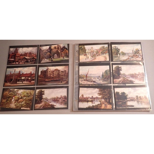 951 - A mixed collection of 101 postcards some Tuck's artists drawn, London scenes including Richmond, Kin... 