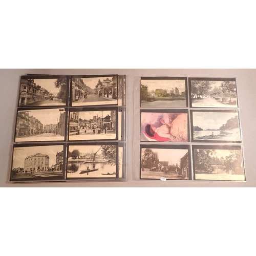 951 - A mixed collection of 101 postcards some Tuck's artists drawn, London scenes including Richmond, Kin... 