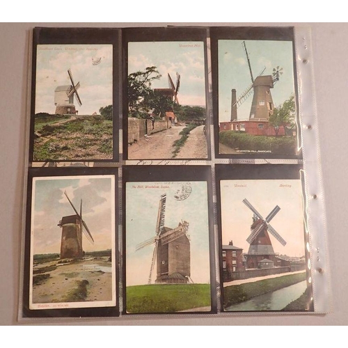 959 - A collection of 46 windmill postcards including 1 Levi card and four RP cards