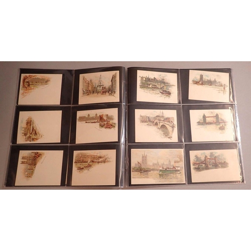 960 - A collection of 48 London scene early postcards with undivided backs including Tower Bridge, Tower o... 