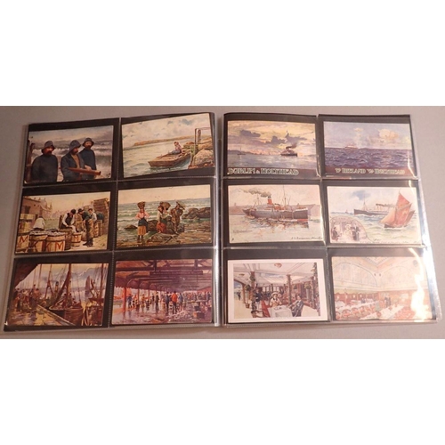 962 - A collection of 83 shipping themed postcards including Red Star Line, White Star Line, London North ... 