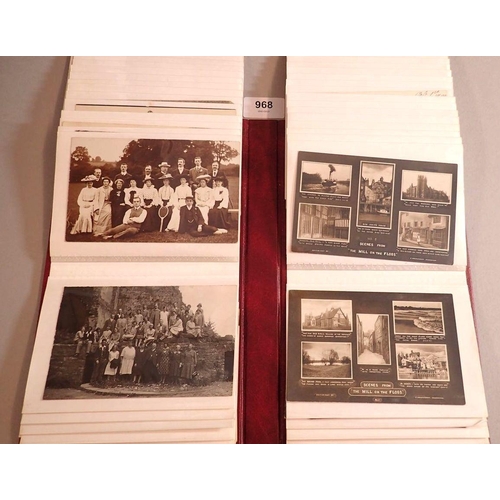 968 - An album of approx 70 various postcards including social history and gatherings RP's topographical a... 