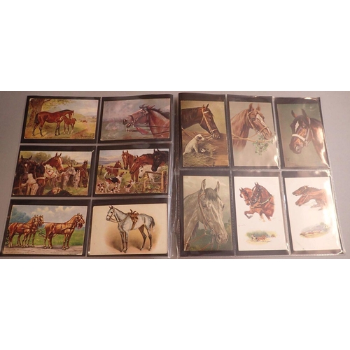 971 - A collection of 24 horse postcards, mostly Tucks