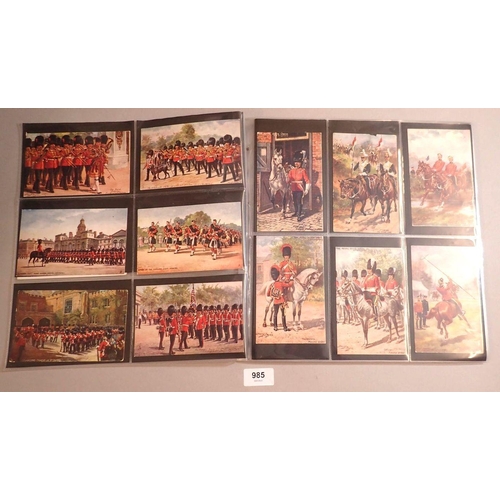 985 - A collection of 90 military postcards, mainly Tucks plus a few Milton & Knight examples etc.