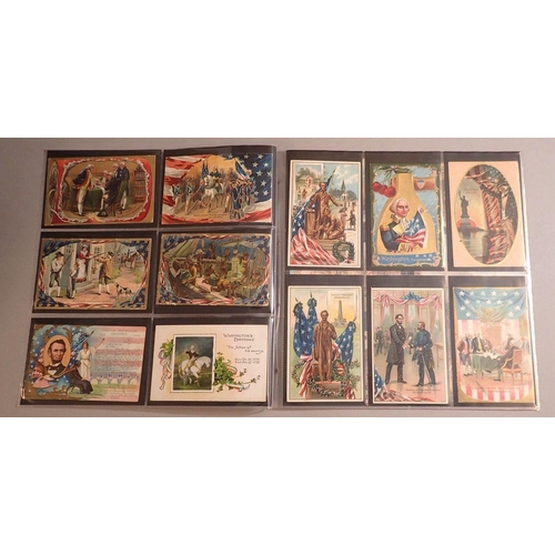 986 - An interesting mix of 54 military and naval themed postcards including Victoria Cross, American embo... 