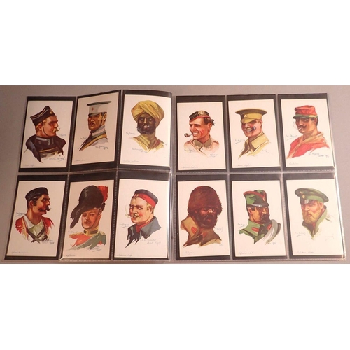 988 - A collection of 46 military, patriotic and uniformed portrait postcards, mostly by Em Dupuis