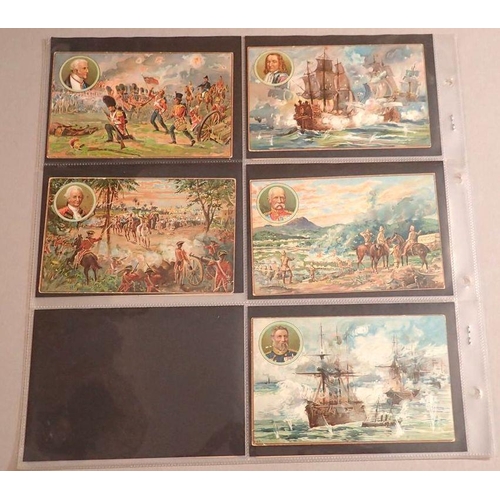 990 - A collection of 11 Price's advertising postcards with naval and military scenes