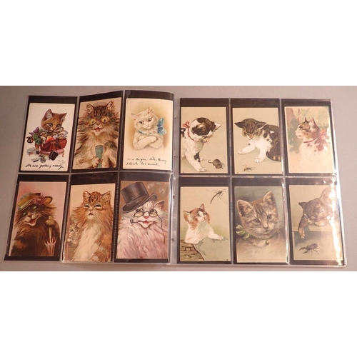 994 - A collection of 69 cat postcards, many artist signed including Title, G L Barnes, Helena McGuire