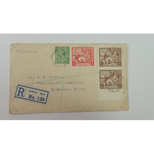 907 - GB: Two folders of QV-QEII postal history with A to Y locations by postmark countrywide incl railway... 