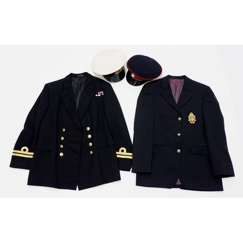 542 - A Navy jacket and cap plus a blazer and cap