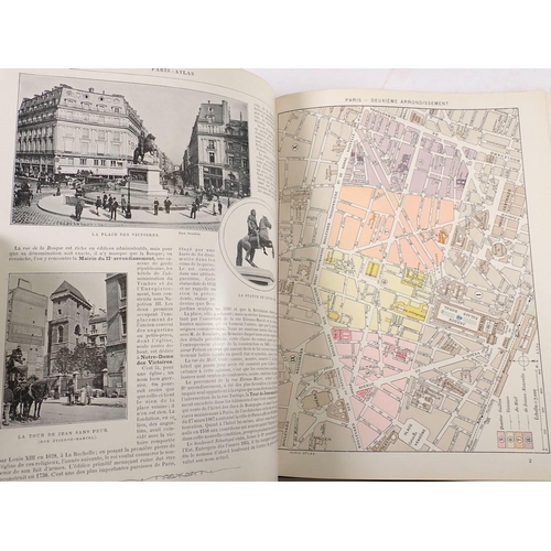 610 - Paris Atlas by Fernand Bournon published by Librairie Larousse, Paris circa 1900