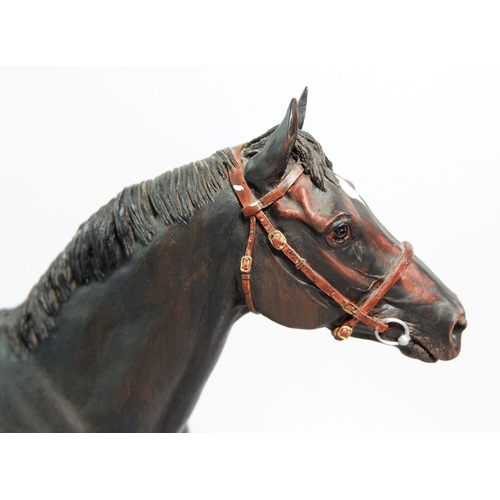 87 - A Border Fine Arts Group 'Thoroughbred Stallion' limited edition 260/1500 by Anne Wall with certific... 