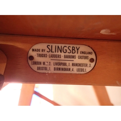 1030 - A Slingsby vintage folding set of kitchen steps, 56cm