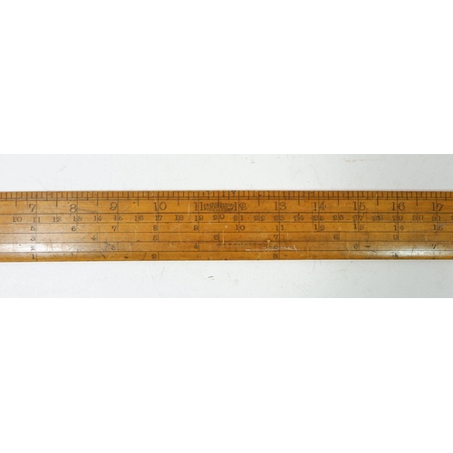 1070 - A J.Rabone wooden 2ft rule