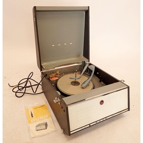 1115 - A Bush Monarch SRP31D record player with operating manual